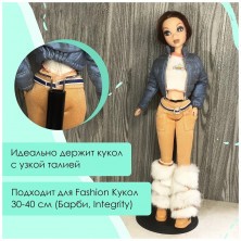 Подставка для куклы Барби черная