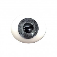 Глаза овальные (рыбки), 6мм светло-серые 6CC-05