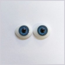 Глаза овальные (рыбки), 12мм ярко-синие 12MA-02