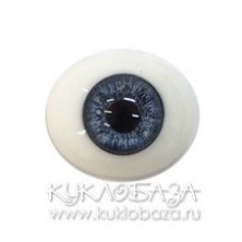 Глаза овальные (рыбки), 10мм синие 10CA-01