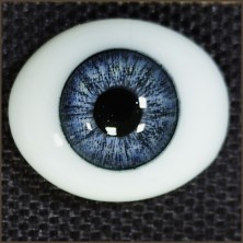 Глаза овальные (рыбки), 18мм синие 18CA-01