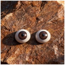 Глаза УФ овальные (рыбки) 12мм коричневые 12UVCA-10