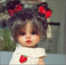 Глаза овальные (рыбки), 6мм коричневые 6CA-10