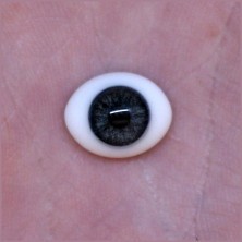 Глаза овальные (рыбки), 16мм серые 16CA-05