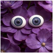 Глаза УФ овальные (рыбки) 10мм фиолетовые 10UVSD-08