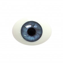 Глаза овальные (рыбки), 14 мм сине-голубые 14CD-01