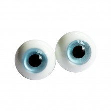 Глаза стеклянные круглые, 10мм, голубые