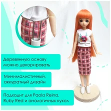 Подставка для куклы 25 см, дерево