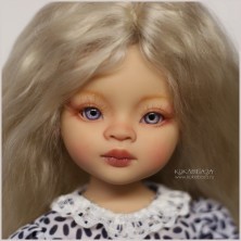 Глаза овальные (рыбки), 12мм светло-фиолетовые 12CC-07