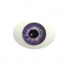 Глаза овальные (рыбки), 12мм светло-фиолетовые 12CC-07