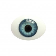 Глаза овальные (рыбки), 22 мм голубые 22CC-01