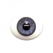 Глаза овальные (рыбки), 12мм серо-фиолетовые 12CA-14
